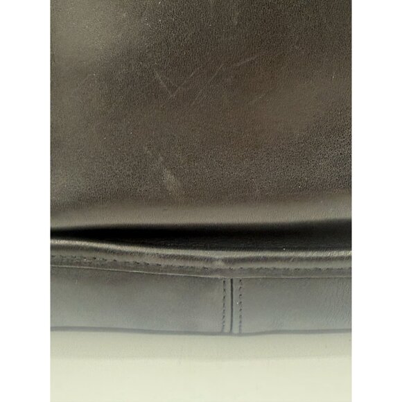 Vintage Coach Black Leather Patricia's Legacy Crossbody Flap Saddle Bag 9951 - Picture 6 of 16